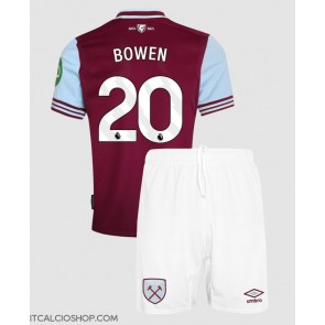 West Ham United Jarrod Bowen #20 Prima Maglia Bambino 2024-25 Manica Corta (+ Pantaloni corti)